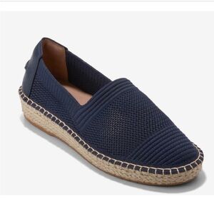 Cole Haan Cloudfeel Stitchlite Espadrille Slip-On, Marine Blue, Size 10, NWT